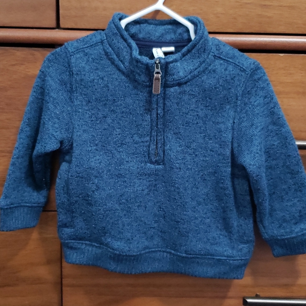 Janie and Jack Mock Neck Zip Up 12-18 months